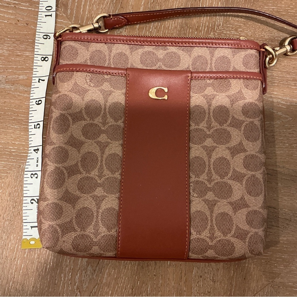 Coach Brown and Tan Crossbody Bag - Picture 9 of 9